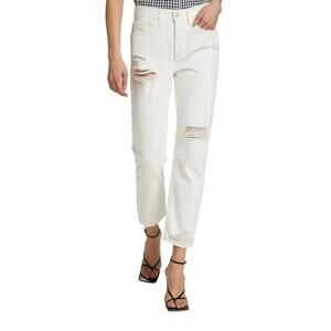 Joe's Jeans Womens Jeans The Scout White Mid Rise Slim Boyfriend Size 29